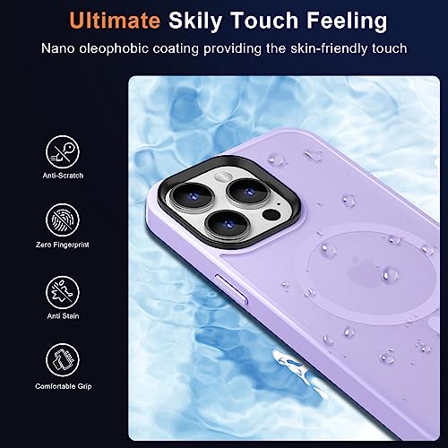 Image of MOCCA Magnetic Shockproof for iPhone 14 Pro Max Case,Light Purple