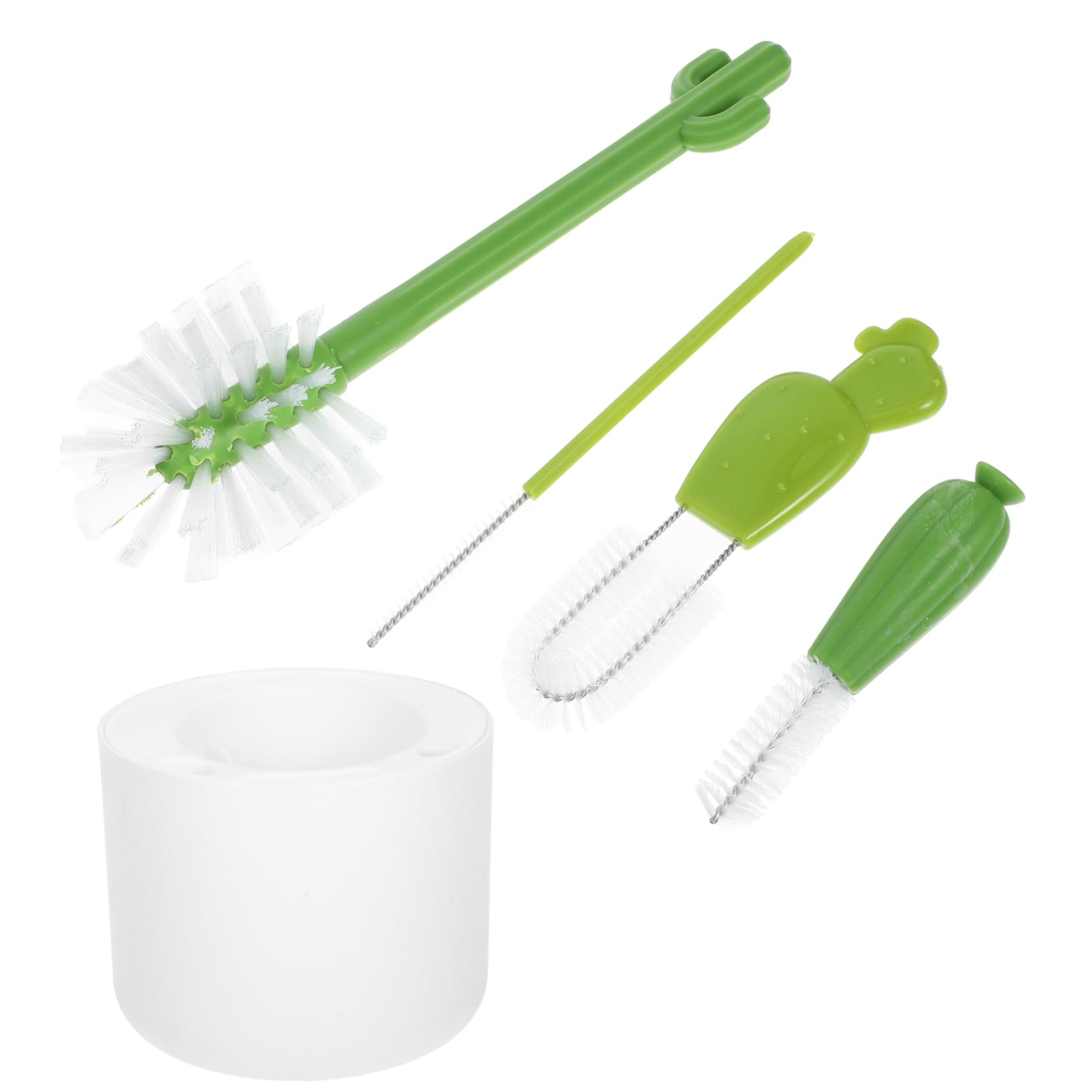Healeved 3sets Spazzole Multi-funzione Per Pulizia Tappi Spazzola Per Bottiglie Tappi e Ciotole Design Semplice e Resistente Accessorio Pratico Per La Casa e La Cucina
