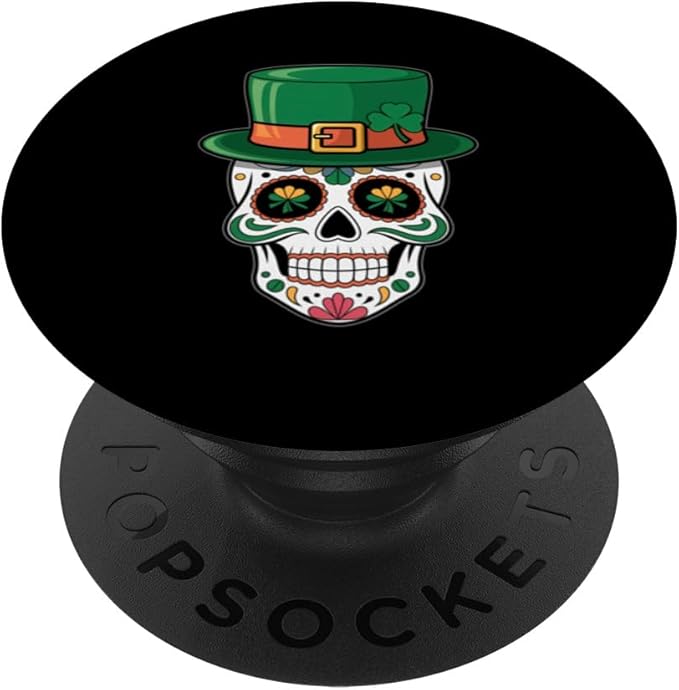 St Patrick's Day Sugar Skull Luck
