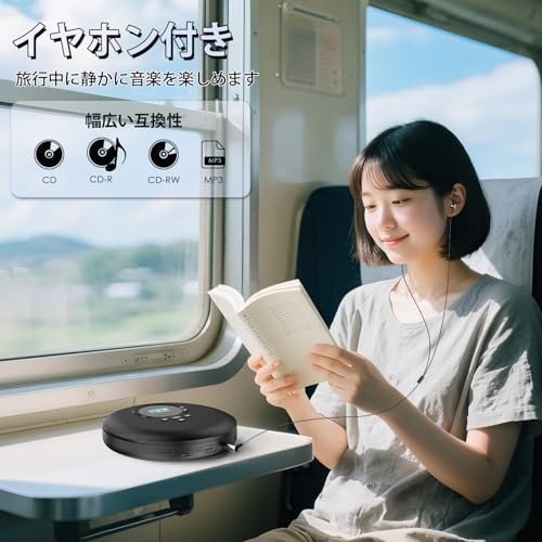 Kegaudio ポータブルCDプレーヤー