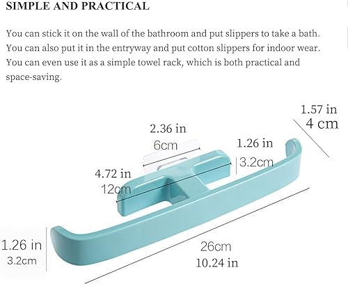 Miniatura 6 de Zapatero montado en la pared, zapatero colgante para puerta, soportes autoadhesivos para montar en la pared, estante colgante para baño, caja de