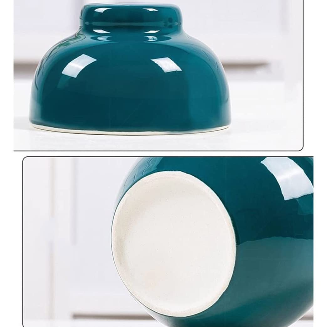Niebieski porcelanowy słoik do wytrawiania, tradycyjny chiński garnek do fermentacji ceramicznej, garnek Kimchi z pokrywką do przechowywania żywności, uszczelka wodna pokrywa śluzy do kiszonej