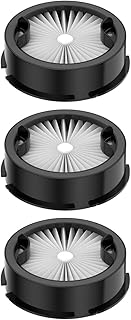 coovy HP HEPA Filter 3 Stück für SU7 Akku Staubsauger, schwarz