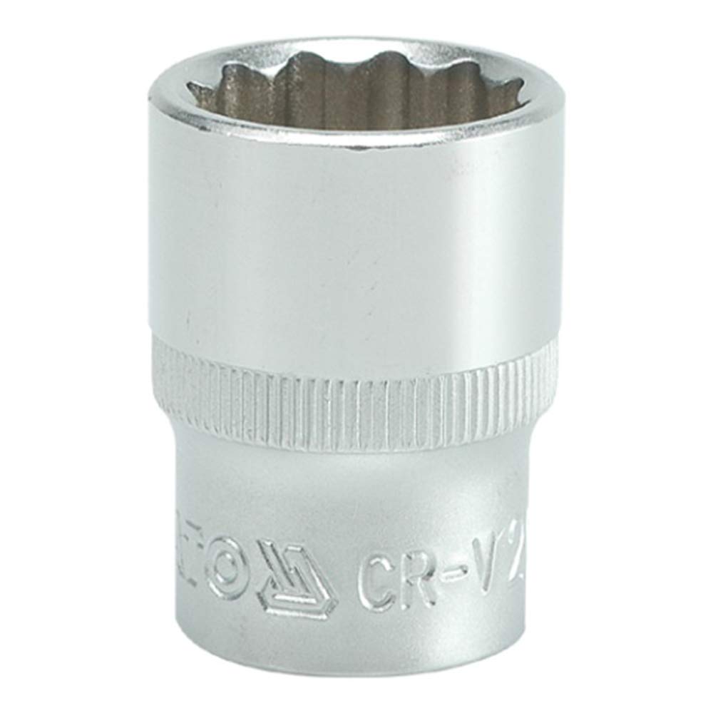 Yato YT-1282 Bihexagonal Socket of Size 20mm & Length 38mm Suitable for 1/2 inch drive Socket Wrench Set |DIN3121 CrV Chromium Satin Plated Steel|Socket Tool Box|Use: Mechanical Tools|Industrial tool-image-10