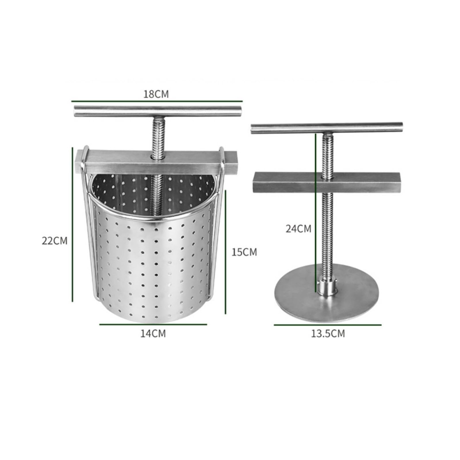 Torchio in Acciaio Inox Durevole Torchio Manuale Robusta Spremiagrumi per Appassionati di Cucina, Ristoratori, Ristorante, Bar