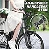 Funhang Electric Bike for Adults, 26" 1000W Peak City Cruiser Ebike, 21.7MPH 50 Miles Commuter Electric Bicycle with 48V 374.4WH Removable Li-ion Battery, Adjustable Stem, Rear Rack, Fenders, 7-Speed #3