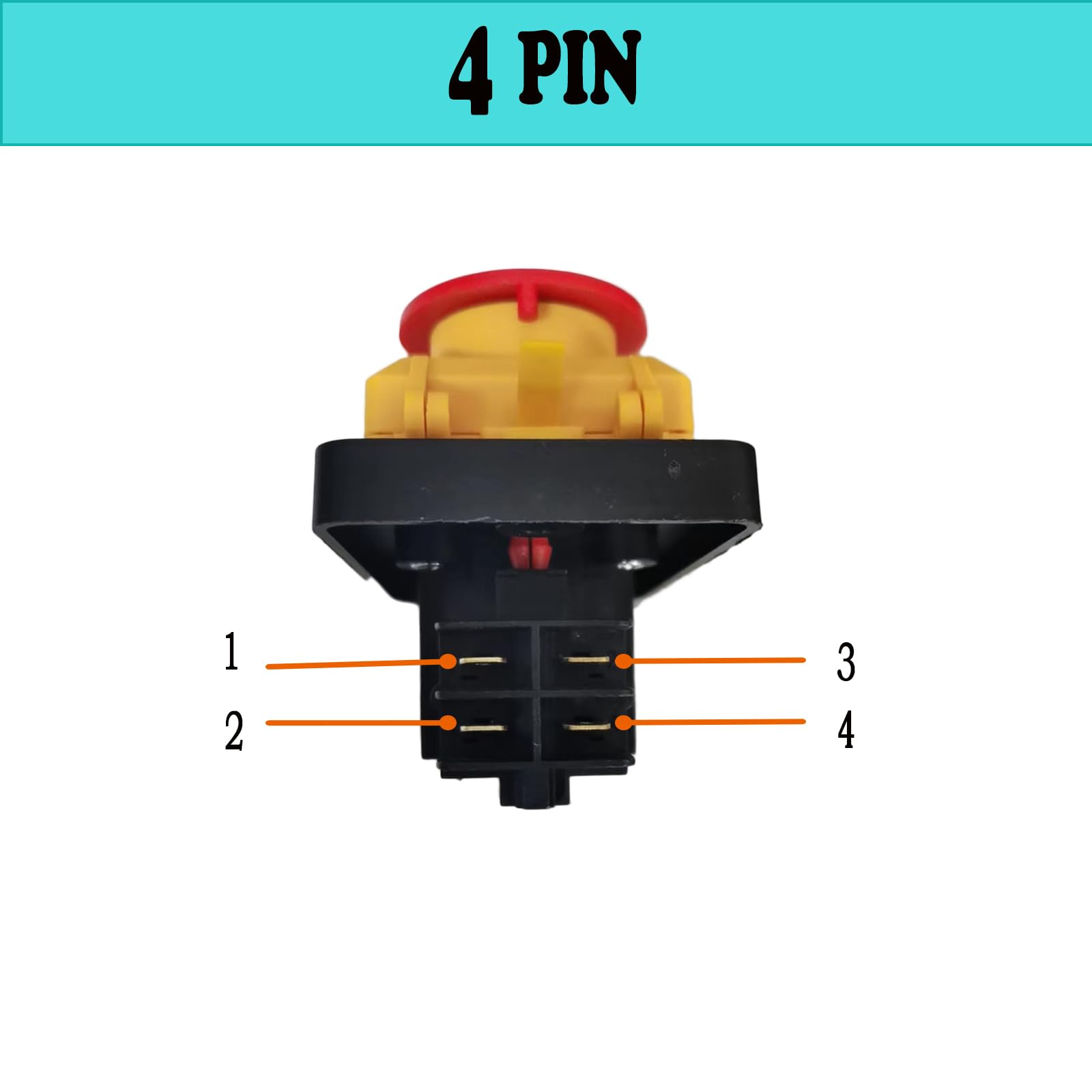 Interruttore Emergenza KJD22 ON-OFF | Pulsante Arresto 250VAC | IP54