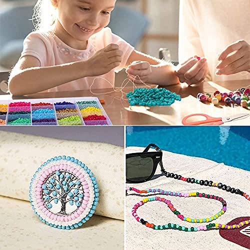 24000 set di perline di vetro da 2 mm, perline di