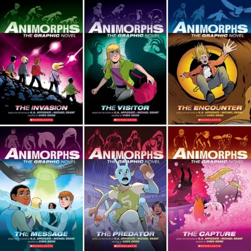 Animorphs Graphic Novel Series 6-Book Set (Book 1 to 6) - The Invasion, The Visitor, The Encounter, The Message, The Predator, The Capture