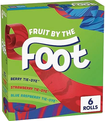Fruit by the Foot Fruit Flavored Snacks, Variety Pack, Gluten Free, 6 ct (Pack of 12)