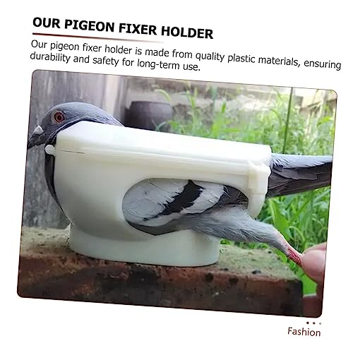Milisten Tauben Injektionshalter Kunststoff Pigeon Fixer Holder Medizinische Fixierung Vogel Zubehör zur Medikamentengabe und Beobachtung für Züchter