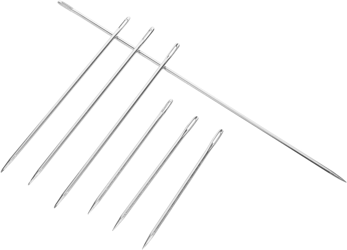 VILLFUL 7pcs Steel Needles for Hand Sewing Leather Quilting Crafting Projects and User-Friendly Sewing Supplies