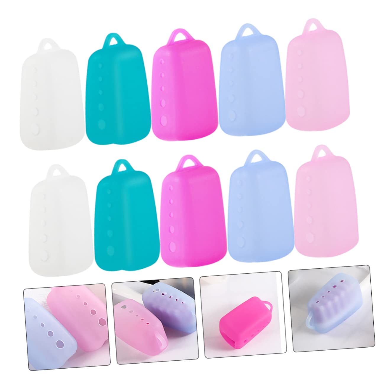 FOMIYES 50 Pz Custodia Per Spazzolino Da Denti Custodia Da Viaggio Per Spazzolino Da Denti Coprispazzola Berretto Di Testa Silicone Alimentare A Prova Di Viaggiare