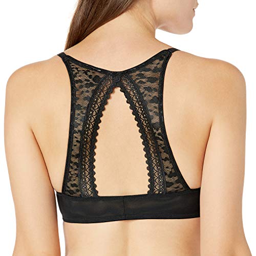 Pretty Polly Women's Graphic Mesh T-Shirt Bra, Black (Black), 38B #TOP2