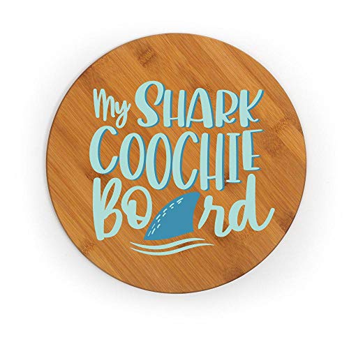 My Shark Coochie Board Charcuterie Bamboo Cutting Board 11.75