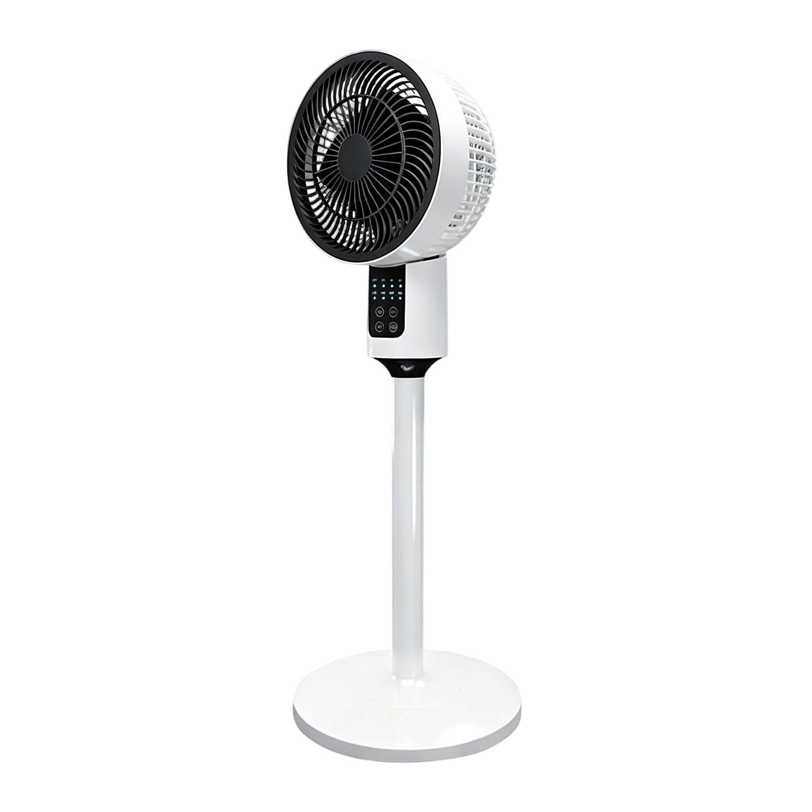 Tragbarer Stand-USB-Ventilator, höhenverstellbar, leise Luftzirkulation, für Zuhause, Schlafzimmer, Schreibtisch, Arbeitsplatz, mit oszillierendem Kopf, mehrere Geschwindigkeitsstufen
