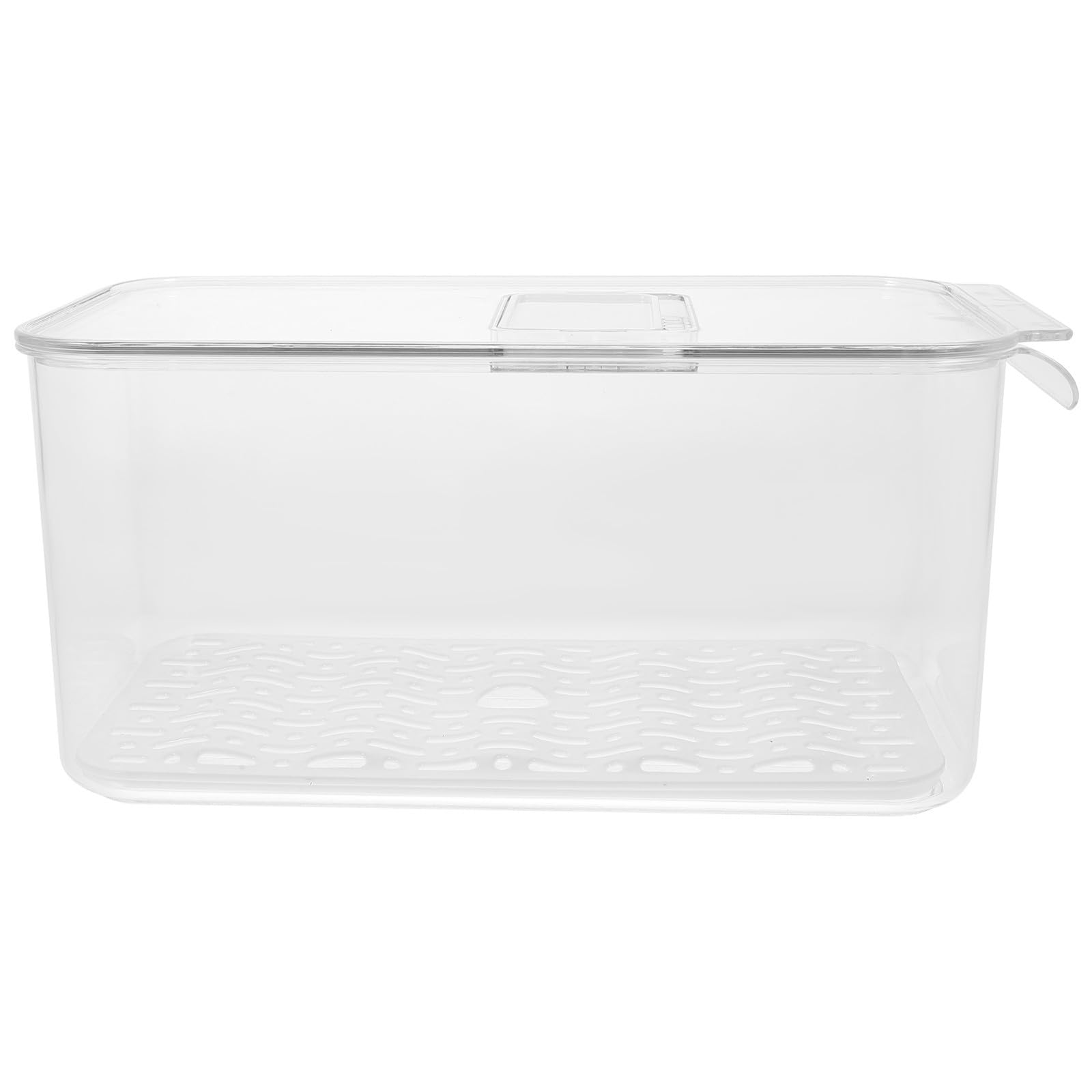 Contenedor de Almacenamiento para Refrigerador Pet Pp Gran Capacidad | Bandeja de Drenaje, Sellado Hermético para Conservación, Organización de Frutas y Verduras