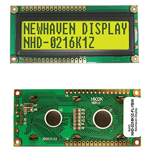 Newhaven Display International NHD-0216K1Z-FL-YBW Parallel LCD Display, 5 Volt