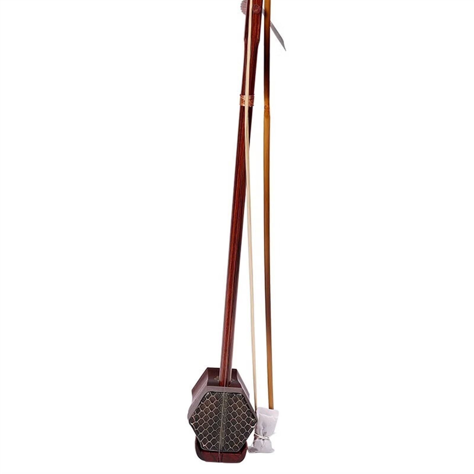 Chinois Erhu Instrument De Musique Traditionnel Chinois Erhu Yuehu Hexagonal En Bois De Rose Avec Étui Et Accessoires