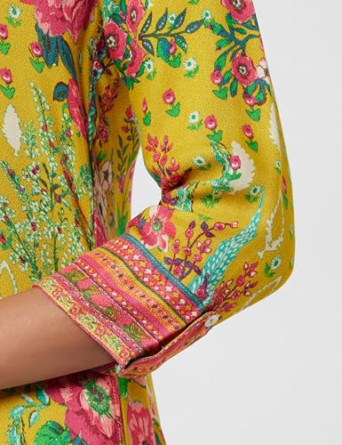 Image of BIBA Women Viscose Straight Fit Liva Straight Printed Kurta