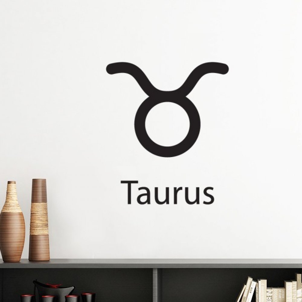 Sticker constellation Taureau rouge pour personnaliser la chambre