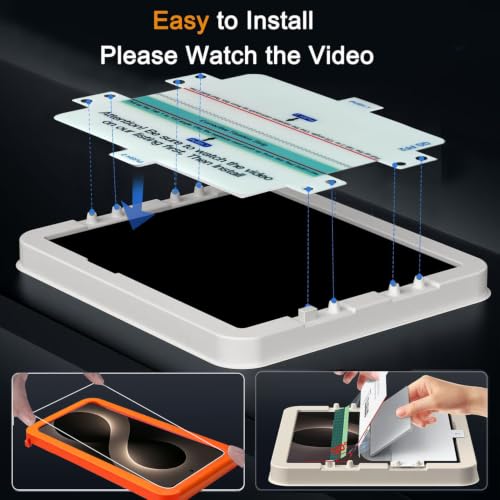 Image of Ferilinso Screen Protector for Samsung Galaxy Z Fold 8, Tempered Glass Back | 3 Pack, 9H+ Hardness, Military-Grade Shatterproof, Case Friendly, Easy Installation Bubble Free, with Camera Lens Protector