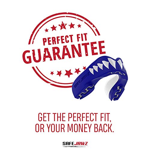 Safejawz Mouthguard Slim Fit, Adults And Junior Mouth Guard With Case For Boxing, Basketball, Lacrosse, Football, Mma, Martial Arts, Hockey And All Contact Sports (Adults 12+ Years, Shark) #TOP6