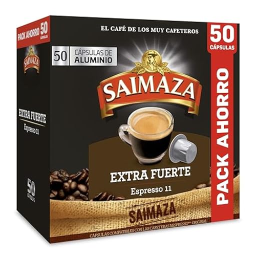 Saimaza Café Cápsulas Extra Fuerte, 50 Cápsulas Compatibles Nespresso | Ya disponible en tu tienda friki favorita! En mundofriki.es! Saimaza Café Cápsulas Extra Fuerte, 50 Cápsulas Compatibles Nespresso | Ya disponible en tu tienda friki favorita! En mundofriki.es!
