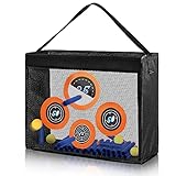 JGCWorker Portable Practice Target for Nerf Guns N-Strike Elite Series, Mesh Storage Target Bag Accessories for Boys & Girls