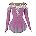 Nnnnydjy Lady's Artistic Figure Ice Skating Competition Dresses Rhythmic Gymnastics Leotards for Girls Fashion Gradient,A,15_16Years