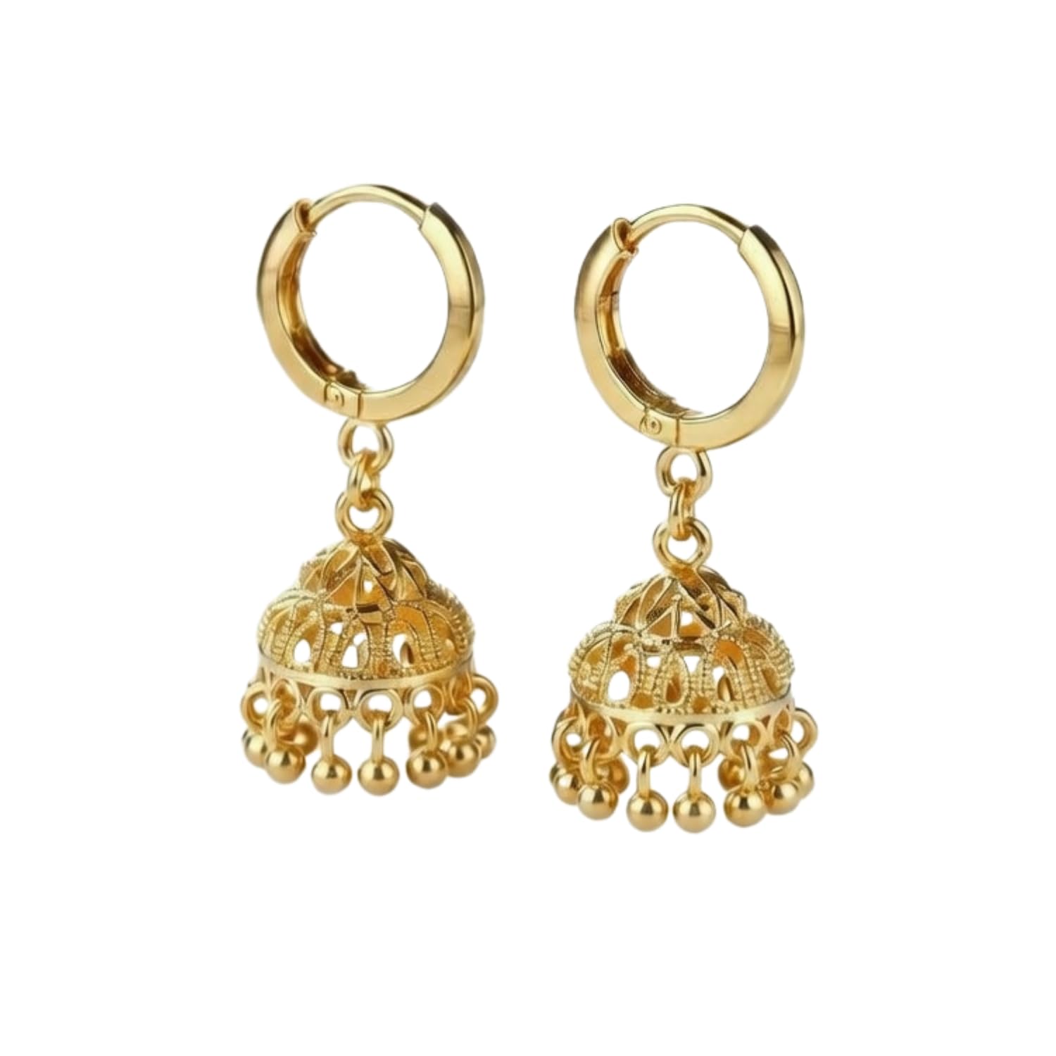 Indian Hoop Earrings Hoop Jhumka Earrings for Women Traditional Bridal Wedding Bollywood Jewelry Jhumka Jhumki Dangle Earrings Set Indian Jhumkas for Women