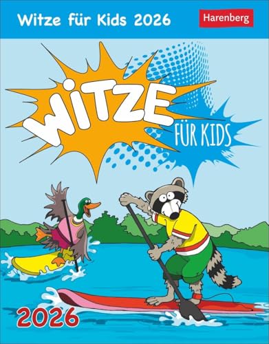 Witze für Kids Tagesabreißkalender 2026: Lustiger Tageskalender für Kinder. Humorvoller Tischkalender 2026 mit täglichen Kinder-Witzen. Kinder-Kalender zum Aufstellen. (Tischkalender Harenberg)