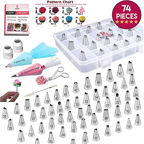 Set Professionale Beccucci Per Sac à Poche - 74 Pezzi Con Accessori Per Decorazione Torte - Foto 12