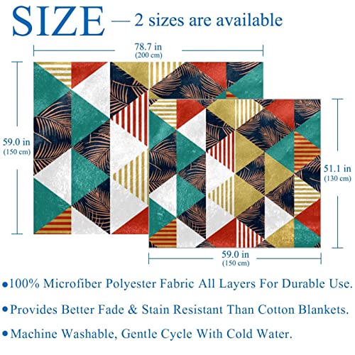 Couverture polaire en microfibre douce style géométrique pour intérieur raffiné - 4