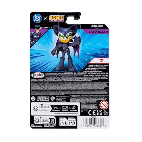 DC X Sonic Collectable 2.5 Inch Scale Action Figures Knuckles Silver Rouge Dr. Eggman Featuring Multiple Points of Articulation for Action-Packed Posing - image 4