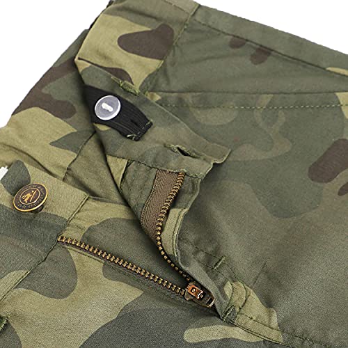 Image of THE ORIGNAL CHERRY CRUMBLE CALIFORNIA Baby-Boys Cherry Crumble Baby-Boy's Regular Cargo Camouflage Pants (Ctws-Wtrs-7369 Green 18-24 Months)