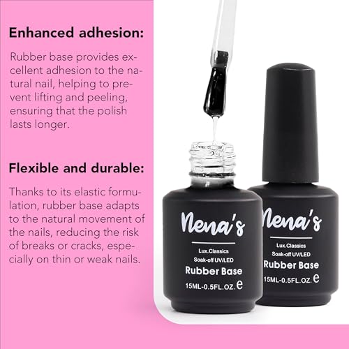 Rubber Base Cristal Coat 15 mL (3-Pack) miniatura 2