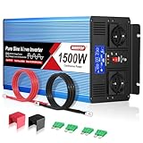 【Protection Multi-Sécurité & Ventilateur Silencieux】Convertisseur 12V/230V intègre un fusible de sécurité et des protections complètes : démarrage progressif, sous/sur-tension, surchauffe, court-circuit et anti-inversion. Son ventilateur intelligent à refroidissement optimisé allie dissipation thermique efficace et fonctionnement silencieux, garantissant la longévité de l'équipement et la sécurité des appareils connectés.