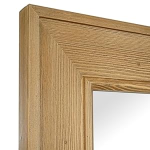 HOMECOOKIN Full Length Mirror 30"x70" Large Rustic Wood Frame Full Floor Mirror Bathroom Mirror Dressing Mirror Hanging or Leaning Against Wall (No Standing, Natural) HOMECOOKIN Full Length Mirror 30×70 Large Rustic Wood Frame Full Floor Mirror Bathroom Mirror Dressing Mirror Hanging or Leaning Against Wall No Standing Natural