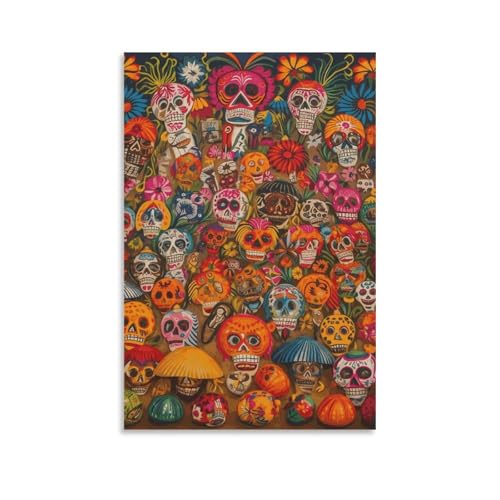 Poster mexicain art moderne sur toile pour redonner vie aux murs blancs