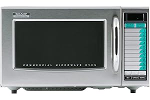 Sharp R-21LVF1 Medium-Duty Commercial Microwave: 1.5 Cubic Feet for Industrial Kitchens