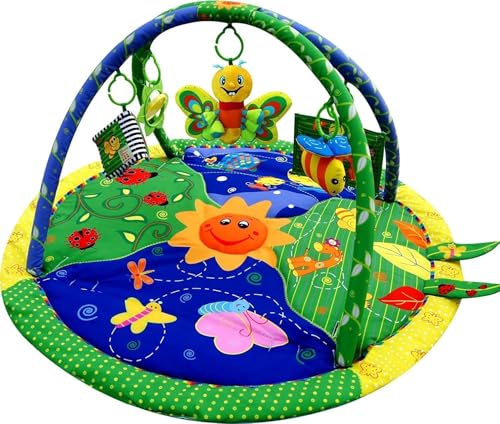 LADIDA Tapete de juego ligero y musical de jardín, gimnasio de actividades, adecuado para la primera infancia, ideal para celebraciones de recién nacidos, a partir de 0 meses
