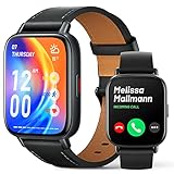 【Reloj Inteligente con Llamadas Bluetooth】Reloj inteligente para hombr mujer con llamadas para iOS y Android: Reloj deportivo inteligente compatible con iOS 8.0 y Android 5.1 o superior. Descarga e instala la aplicación gratuita "DA FIT". Cuando conecta este reloj inteligente a su teléfono, puede responder / realizar llamadas, recibir y ver notificaciones de aplicaciones (Messenger, Facebook, WhatsApp, Skype, etc.).