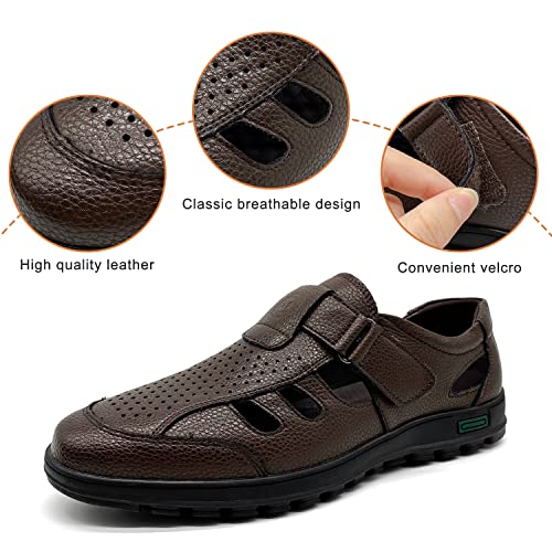 CMM Men's Summer Shoes Closed Toe Strappy Sandals Business Sandals3