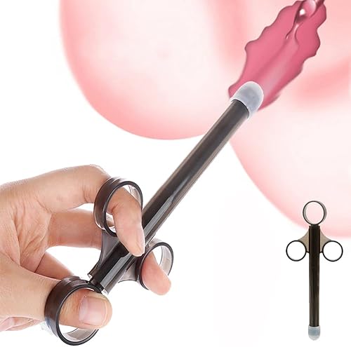 2 piezas de jeringa de lubricante anal para inyectar enema lubricante, aplicador de lubricante, juguetes sexuales para adultos, lanzador de