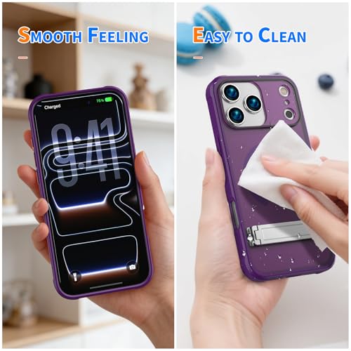 Coque iPhone 17 Pro antichoc et béquille invisible compatible MagSafe