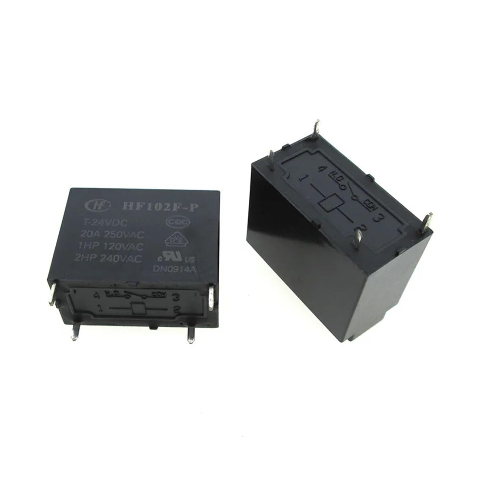 OSHZIKJII Relay JQX-102F-P-24VDC HF102F-P-24VDC JQX102FP JQX-102F 24VDC 24V DIP4(10PCS)