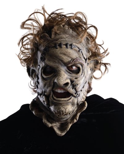 Rubie's Texas Chainsaw Massacre 3D Leatherface Adult 3/4 Mask, Red, One Size