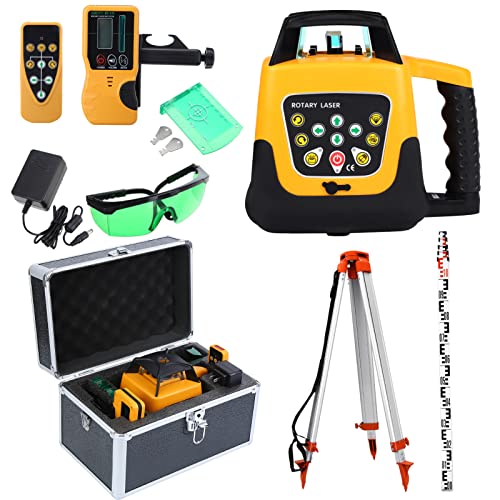 Ridgeyard 500 M Rango automático ajustable medición Rotary giratorio autonivelante nivel...