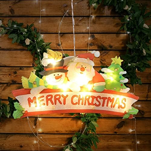 LIROPAU Christmas Sucker LED Lights,Window Sucker Lamp,Christmas Hanging LED Lights,Waterproof,for Wedding Party Garden Bedroom Window Decoration - Merry Christmas (Merry Christmas)